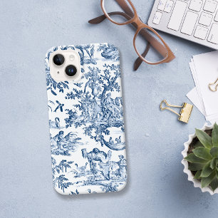 Fantasy Mythical Creatures Vintage Toile-Blue Case-Mate iPhone 14 Case