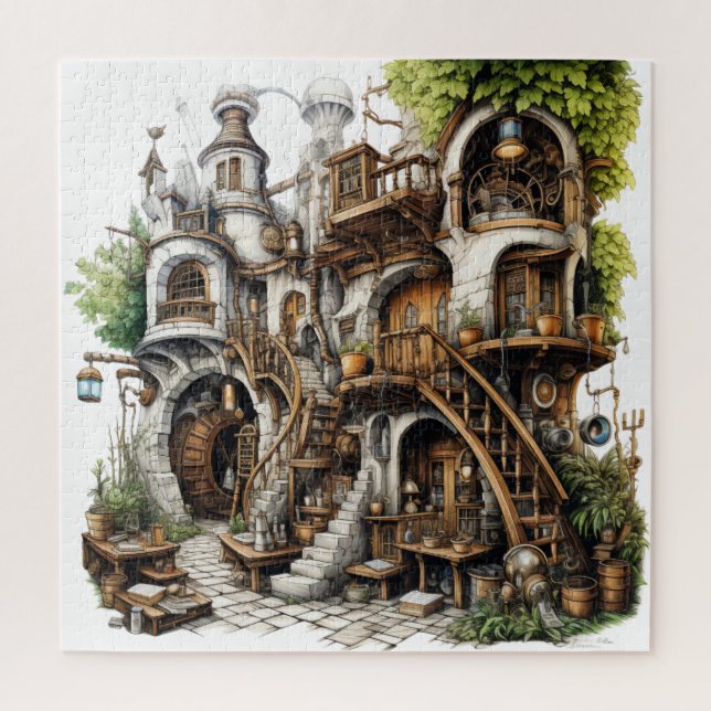 Fantasy Nature Castle Puzzle (Vertical)