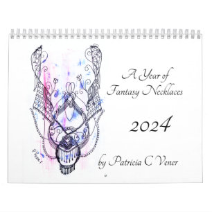 Fantasy Necklace 12 Month Calendar 2025