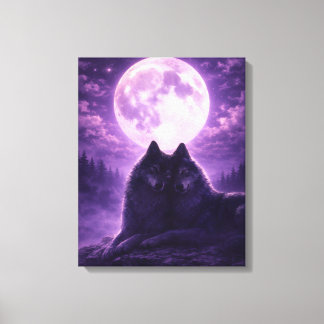Fantasy Night Sky Wildlife 16x20 Canvas Print