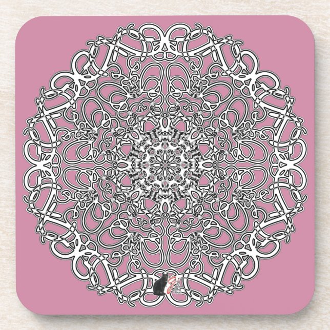 Fantasy Octa Glyph Dawn Coaster (Front)