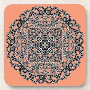 Fantasy Octa Glyph Dusk Coaster