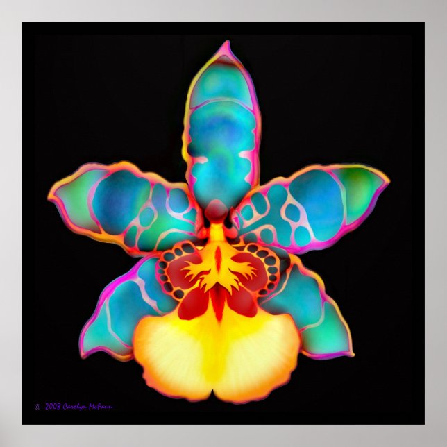 Fantasy Orchid Flower Print (Front)
