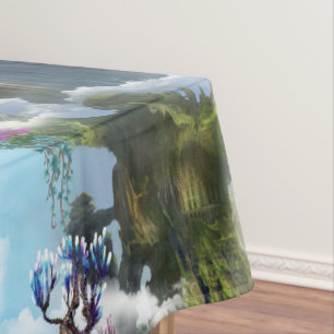 Fantasy Other worlds in the Clouds Tablecloth