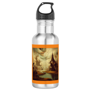 Fantasy Painting 3 - Medieval Landscape 532 Ml Water Bottle