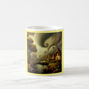 Fantasy Painting 5 - Village Landscape Coffee Mug