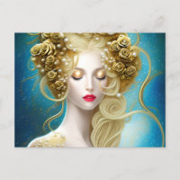 Fantasy Painting of a Sensual Female Swimming Unde