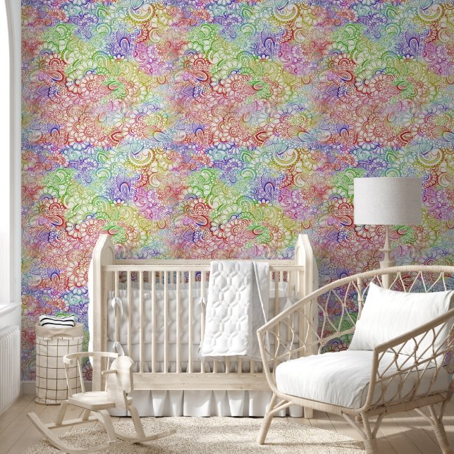 Fantasy Paisley Ornaments Seamless Pattern 7 Wallpaper (Kids)