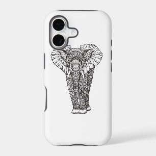 Fantasy Patterned Elephant Doodle