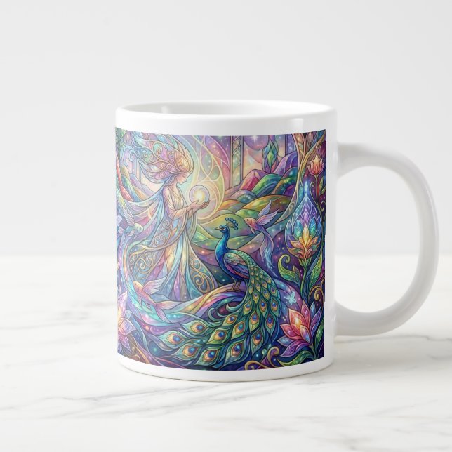 Fantasy Peacock Coffee Mug (Right)