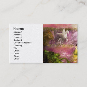 Fantasy - Pegasus - The enchanted garden Business Card