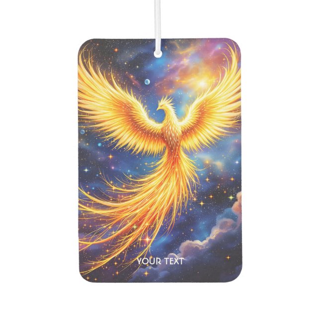 Fantasy Phoenix Stars Space Car Air Freshener (Front)