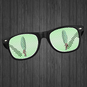 Fantasy Pickle Man Brown Suit Retro Sunglasses