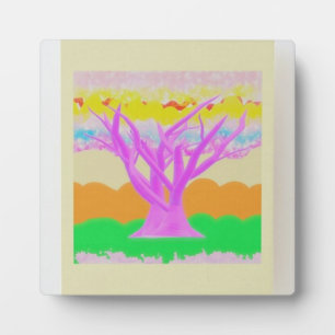 Fantasy picture parade with soft paster colours plaque