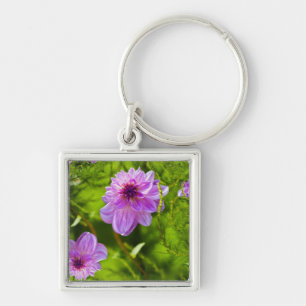 Fantasy Pink Dahlia Key Ring
