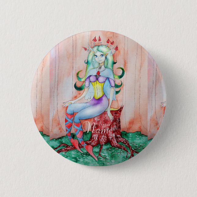 Fantasy Pixie Fairy Thunder_Cove 6 Cm Round Badge (Front)
