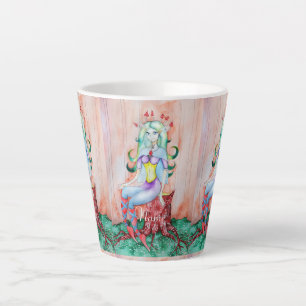 Fantasy Pixie Fairy Thunder_Cove Latte Mug