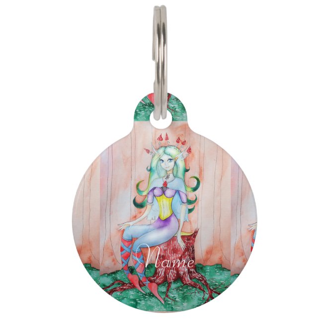 Fantasy Pixie Fairy Thunder_Cove Pet Tag (Front)