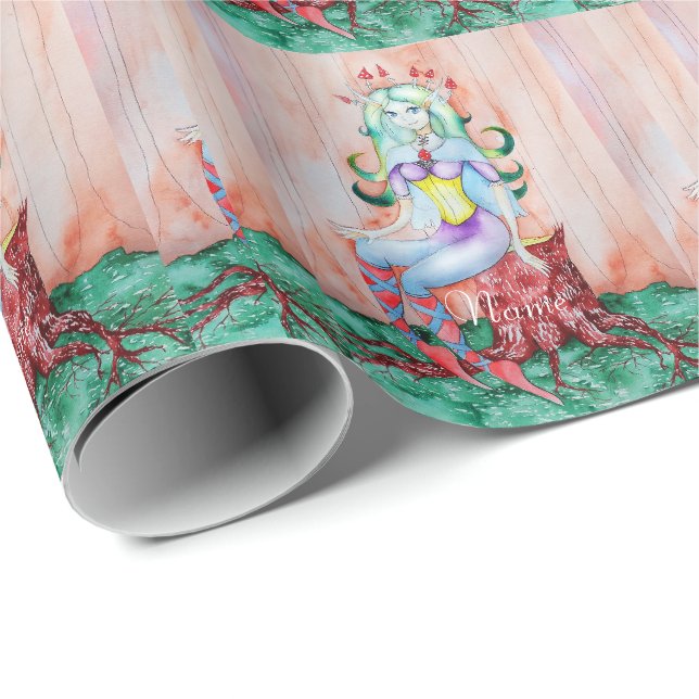 Fantasy Pixie Fairy Thunder_Cove  Wrapping Paper (Roll Corner)