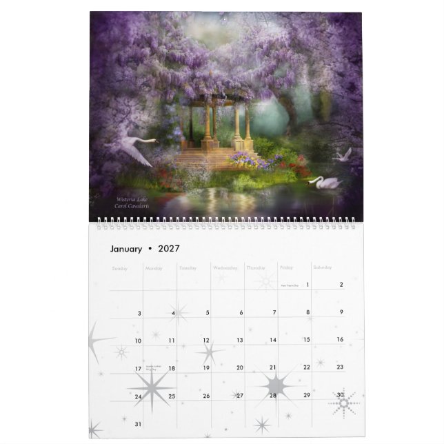 Fantasy Places Art Calendar 2013 (Jan 2027)