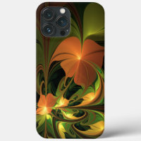 Fantasy Plant Abstract Green Rust Brown Fractal