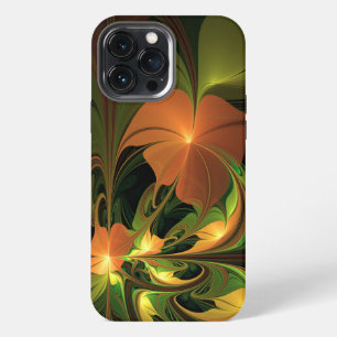 Fantasy Plant Abstract Green Rust Brown Fractal iPhone 13 Pro Max Case