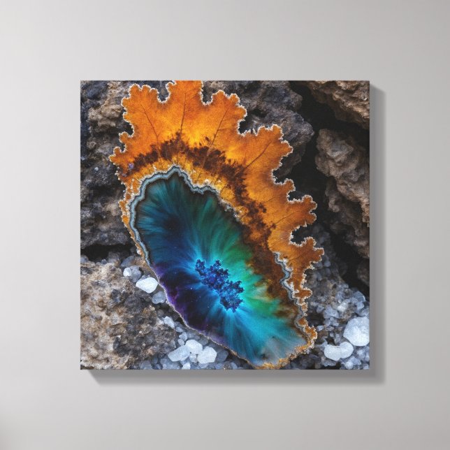 Fantasy Plume Agate Canvas Print (Front)