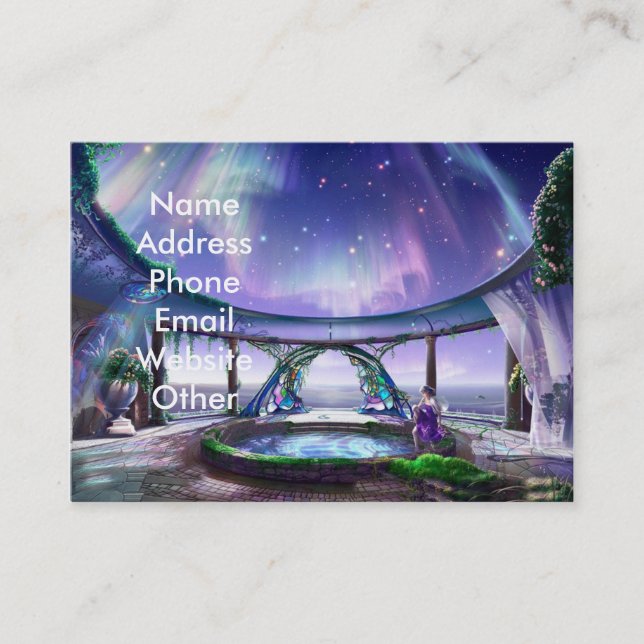 Fantasy Pool Business Cards (Front)