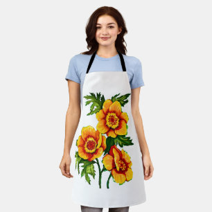 Fantasy Poppies   Medium  Apron