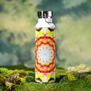 Fantasy Priest Mage Magical Vibrant Mandela Water Bottle