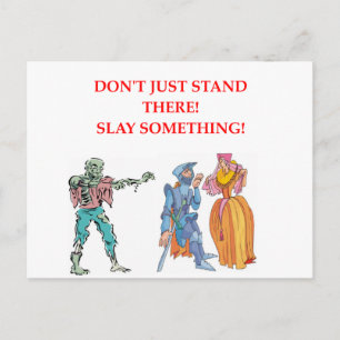 fantasy pun postcard