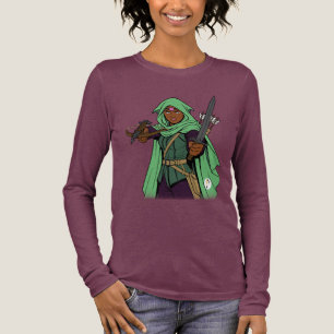 Fantasy Ranger – Green Hooded Adventurer Art Tri-Blend Shirt