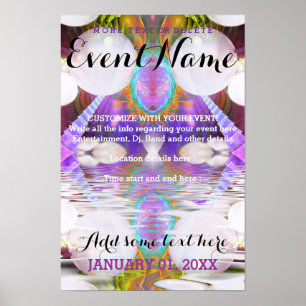 Fantasy Rave Event Customisable Poster Template #1