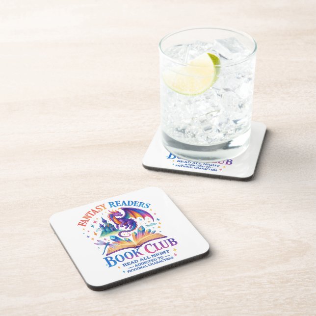 Fantasy Readers Book Club....  Coaster (Right Side)