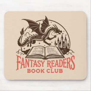 Fantasy readers book club mouse pad
