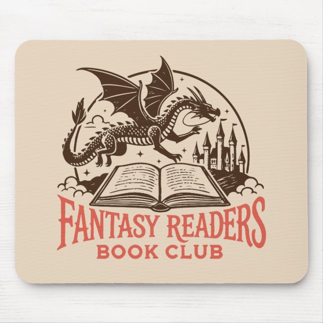 Fantasy readers book club mouse pad (Front)