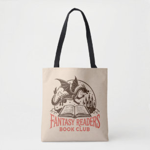 Fantasy readers book club tote bag