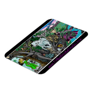 Fantasy Realm Colour Illustration Magnet
