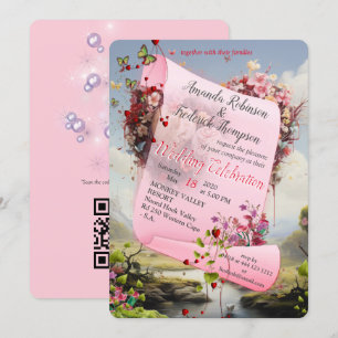 Fantasy Realms of Magic Scenery designs Invitation