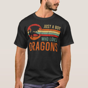 Fantasy Retro Gaming Roleplay Just a Boy Who Loves T-Shirt
