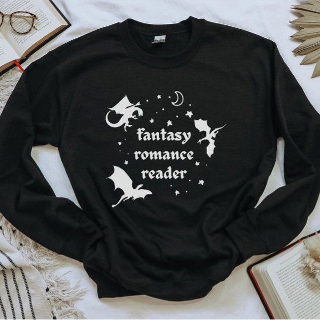 Fantasy Romance & Dragons Book Lovers Sweatshirt (Creator Uploaded)