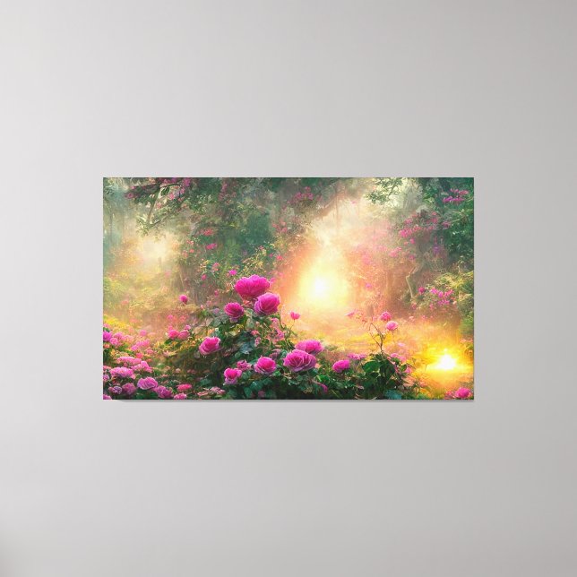 FANTASY Rose Garden - Wrapped Canvas (Front)