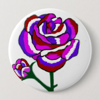 Fantasy Rose Round Button
