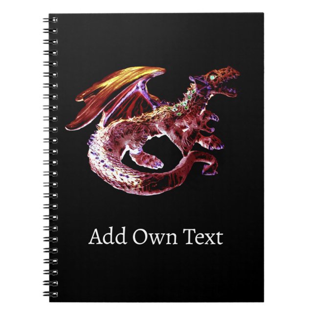 Fantasy Ruby Reds Dragon Notebook (Front)