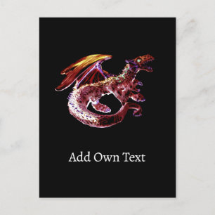 Fantasy Ruby Reds Dragon Postcard