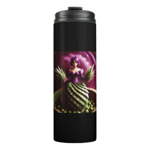 Fantasy Scene With Pineapple Girl Thermal Tumbler