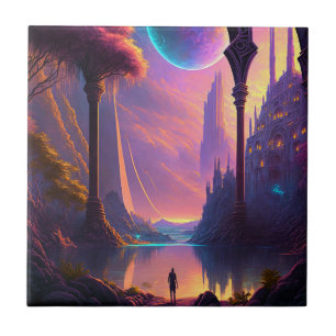 Fantasy Science Fiction Landscape Tile
