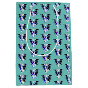 Fantasy Sea Beast Dragon Teal Medium Gift Bag