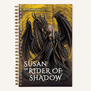 Fantasy Shadow Dragon Mythical Adventure Notebook