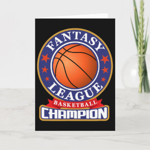 Fantasy Sketll League Champion Victory Trophy Card